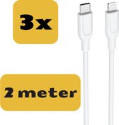 Xtronic USB-C Lightning Oplaadkabel - Geschikt voor iPhone - 3 Stuks - 2 m