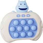 Pop It Game - Fidget - Push It Game - Pop It - Pop It Spel- Reactie spel - Anti stress spel - Popit - Speelgoed - Montessori - Quick Push - Plop - Hippo - Blauw