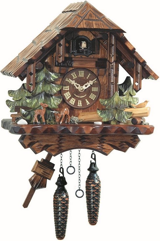 Engstler Koekoeksklok Schwarzwald-huis met bewegende