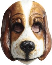 Partychimp Hond Gezichts Masker Carnaval Halloween Masker voor bij Halloween Kostuum Volwassenen - Latex - One-size