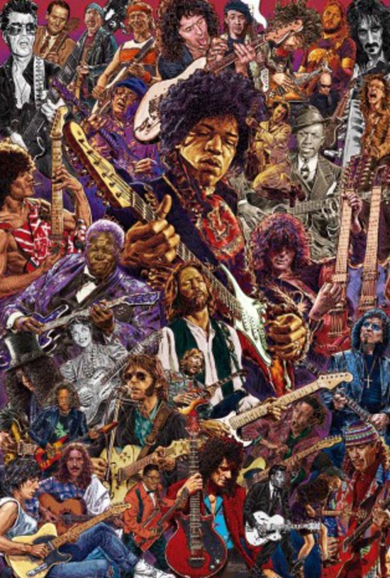 Affiche des guitaristes légendaires 61x91,5 cm