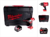 Clé à chocs sans fil Milwaukee M18 FHIWF12-501 1/2" 18V 1356Nm + 1x batterie rechargeable 5,0 Ah dans un coffret HD - sans chargeur