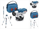 Bosch GOL 32 G Professioneel optisch waterpasinstrument 400 Gon 120 m IP 54 ( 06159940AY ) + statief BT 160 + meetstaaf GR 500 + koffer