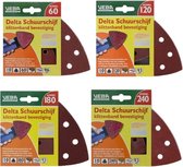 Jeu de disques abrasifs Delta - P60 P120 P180 P240