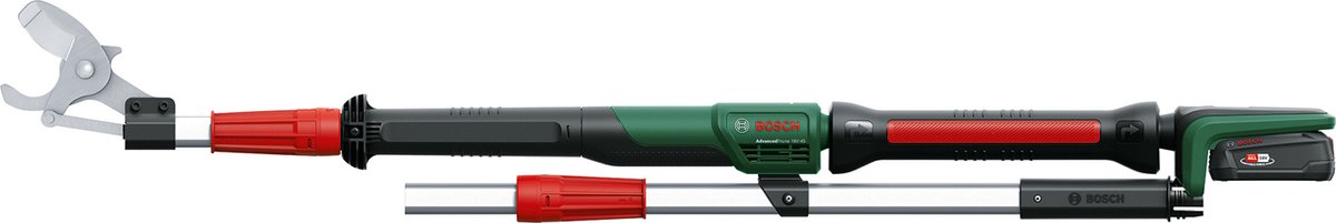 Bol.com Bosch AdvancedPrune 18V-45 - Accu takkenschaar - Inclusief verlengstuk - 18 V Accu 2.0 Ah - AL 18V-20 lader aanbieding