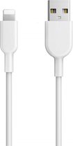 USB Oplaadkabel - Geschikt voor iPhone Oplader Kabel - 1 Meter - Wit - Extra Sterk - 12W