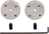 aluminium montagehub voor 3 mm as, 4-40 gaten (2-pack) Pololu 1078