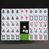 36mm Top-kwaliteit Mahjong Acryl Majiang Set Tafel Spel Met Arabische cijfers en Engelse letters