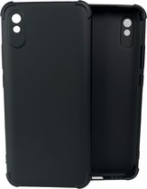 Shockproof Soft TPU hoesje Silicone Case Geschikt voor: Xiaomi Redmi 9A - Zwart