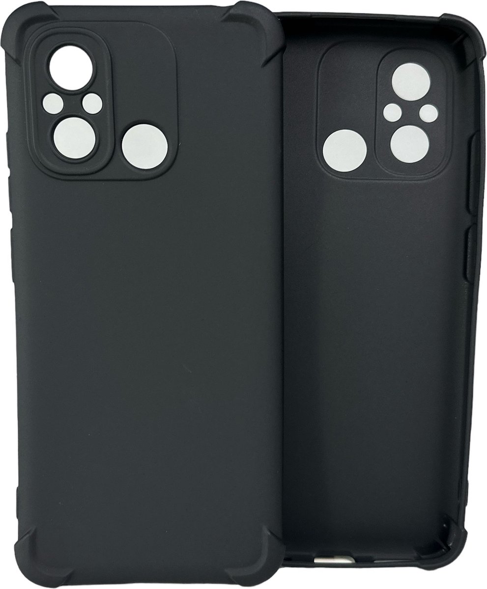 Shockproof Soft TPU hoesje Silicone Case Geschikt voor: Xiaomi Redmi 12C - Zwart