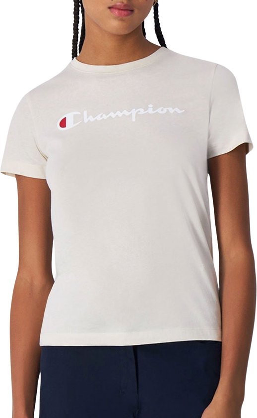 Champion Big Script Logo Crewneck T-shirt Vrouwen - Maat L