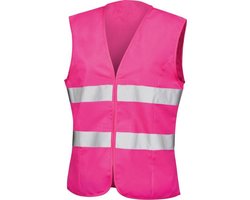 CHPN - Veiligheidsvest - Roze Hesje - Reflecterend vest - Veiligheidsvestje - Veiligheidshesje - Hesje - Fluoriserend hesje - Wegenbouw - Veiligheidsvest - S - Verkeer