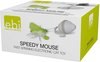 Ebi - Speelgoed Voor Dieren - Kat - Speedy Mouse 13,5x12,5x6,8cm Wit/groen - 1st