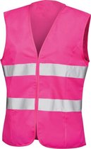CHPN - Roze Hesje - Reflecterend vest - Veiligheidsvestje - Veiligheidshesje - Hesje - Fluoriserend hesje - Wegenbouw - Veiligheidsvest - L - Verkeer