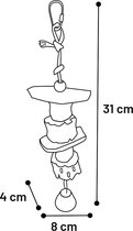 Flamingo - Flamingo Puk - Parkietenspeelgoed Vogel - Vs Puk 31cm - 1st - 135745 - 1st - 1pce