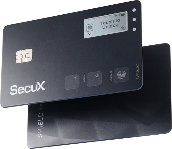 SecuX Shield BIO - Hardware Wallet voor Crypto en NFT - iOS en Android - SecuX