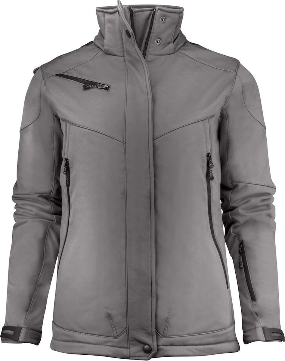 Printer SOFTSHELL JACKET SKELETON LADY 2261041 Staalgrijs