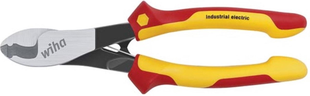 Wiha Kabelknipper Industrial electric met in- en uitschakelbare openingsveer - 43661