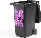 Container sticker Bloemen - Hortensia - Struik - Roze - Bloemblaadjes - 40x60 cm - Kliko sticker