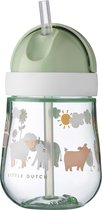 Gobelet avec paille Mepal Mio – 300 ml – Prise en main facile – Vaisselle pour enfants – Petite Ferme