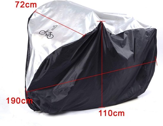 Fiets Cover Waterdicht 180cm x 100cm Regen en Stofbestendig UV Bescherming Ideaal voor Fietsen Perfect voor Bescherming Tegen Het Weer en Roest