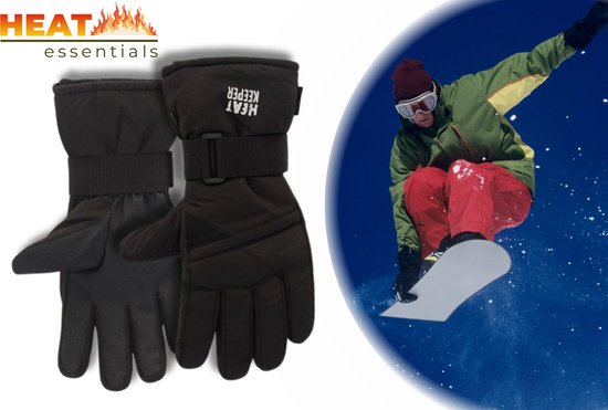 Snowboard Handschoenen - Zwart XXL - Thermo Handschoenen - Unisex - Handschoenen Wintersport - Snowboard Handschoenen Heren - Snowboard Handschoenen Dames