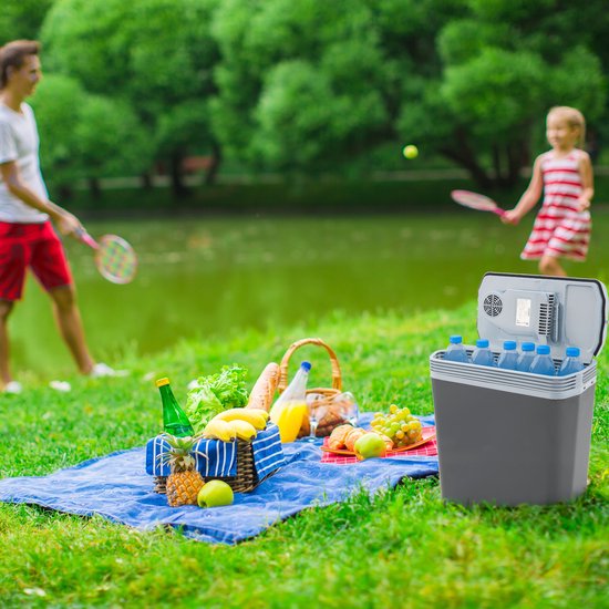 AREBOS Koelbox - Koelbox Elektrisch 12V 230 Volt - Koelbox Auto - 20L - Antraciet van AREBOS — afbeelding 2