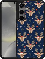Cazy Hardcase Hoesje geschikt voor Samsung Galaxy S24 Schattige Rendieren