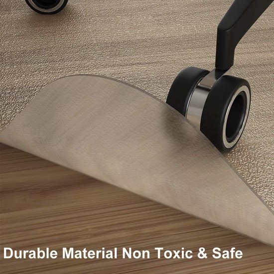 EYZO 140 × 180 cm Bureaustoel Mat Voor Hardhout Vloermat Voor Vloerbedekking Vloerbeschermer Mat Voor Bureau Computer Gaming Stoel Mat Protector Stoel Tapijt Voor Thuiskantoor Beschermt Vloeren Antislip