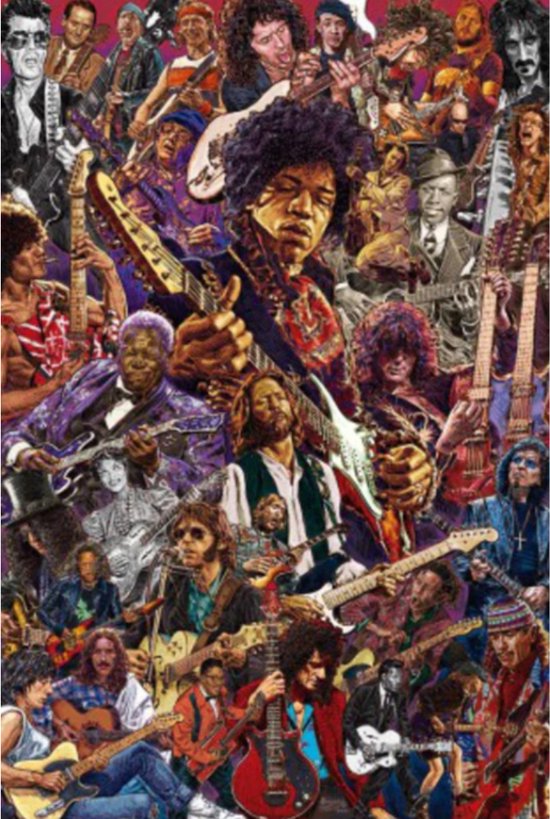 Affiche des guitaristes légendaires 61x91,5 cm