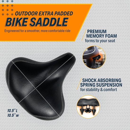 Siège de vélo pour hommes et femmes, coussin soupl... - Grandado