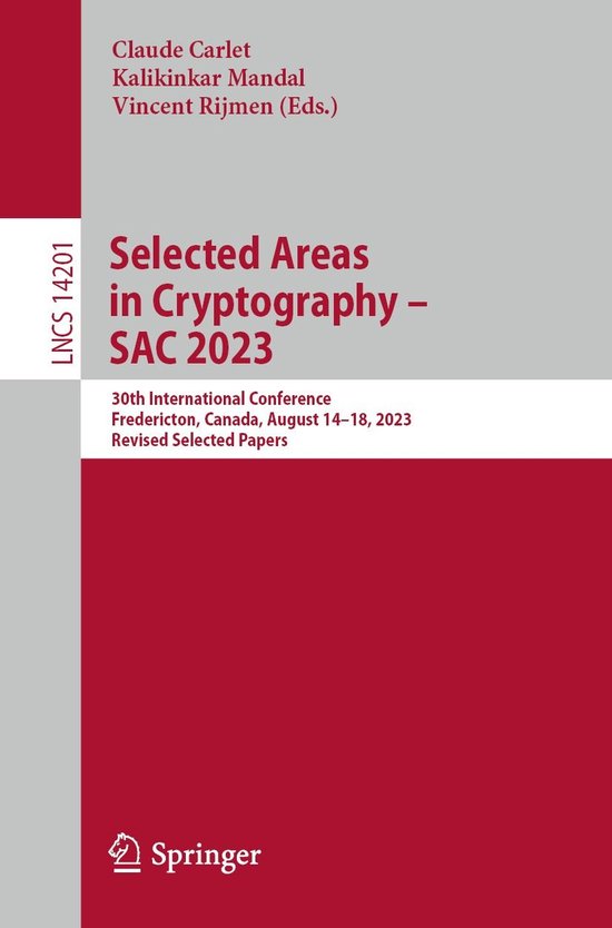 Springer Nature Proceedings Computer Science - Selected Area ... - cover