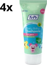 TePe Daily Baby Tandpasta - 4 x 50 ml - Voordeelverpakking