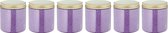 Badkaviaar Lavendel - 200 gram - Pot met gouden deksel - set van 6 stuks - bad parels