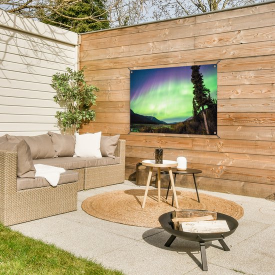 Posters de jardin Aurores Boréales - Arbre - Berg - Nature - 90x60 cm