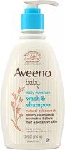 Aveeno Bébé Daily Moisture Nettoyant et Shampooing doux pour le corps - Légèrement parfumé - Soins de la peau de bébé