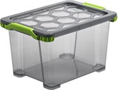Rotho opbergbox EVO TOTAL 15 l antraciet & groen