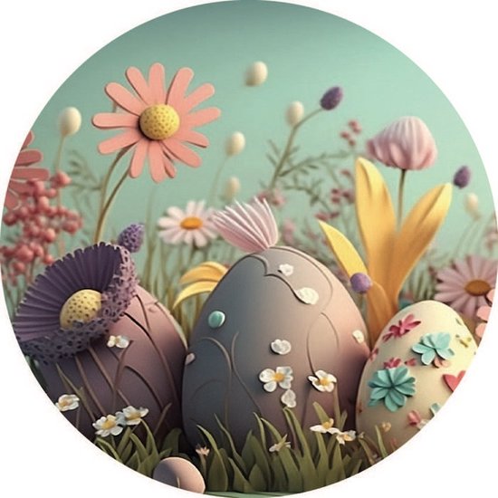 Muurcirkel Easter eggs