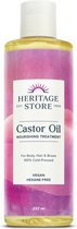 Heritage Store Castor Olie Lichaam, Haar & Wenkbrauwen 237 ml