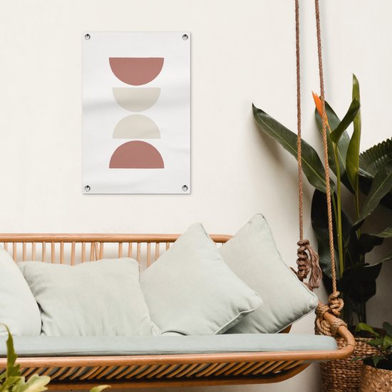 Décoration de jardin Minimalisme - Pastel - Design - 40x60 cm - Affiche de jardin