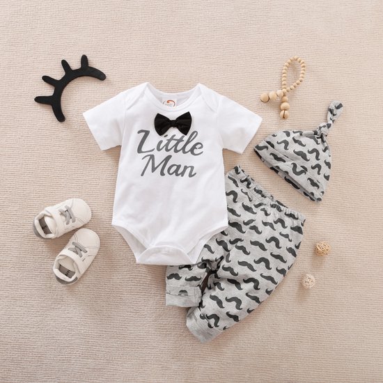 Foto: Nezr baby kleding set jongens en meisjes romper kraamcadeau babyshower cadeau 3 6 maanden