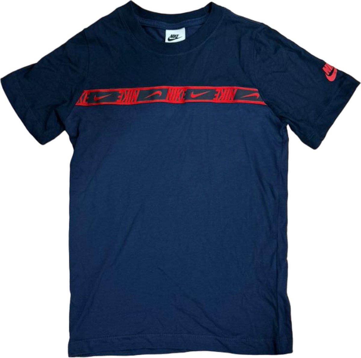 Nike Shirt Kinderen Jongens Donkerblauw Rood