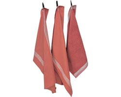 foto van Byrklund Keukenset 1 Handdoek & 2 Theedoeken -Terracotta