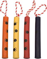 Duvoplus - Speelgoed Voor Dieren - Hond - Rubber Bijtstick Met Touw Mix 25cm - Ø3cm Gemengde Kleuren - 1st