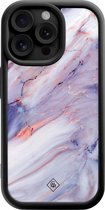 Casimoda® - Coque iPhone 15 Pro Max - Marbre violet - Coque téléphone unie - TPU