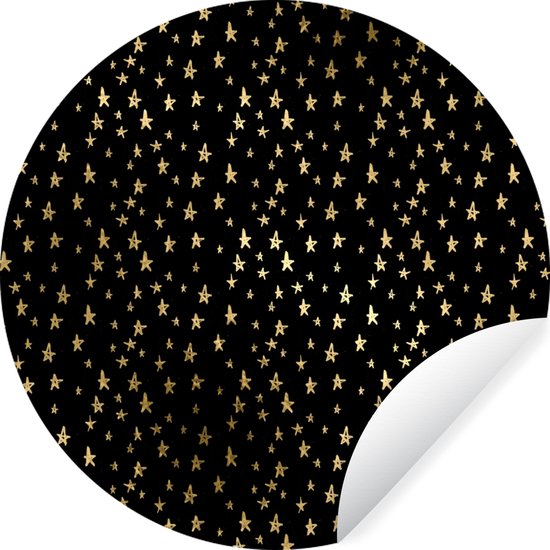 Houten muursticker - Giraf met sterren - beige – Koosje decoraties