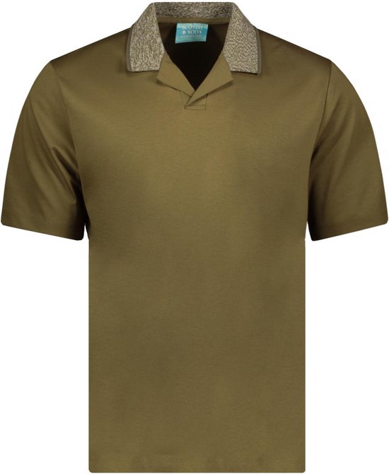 Scotch & Soda Poloshirt Melange Collar Polo 177514 6895 Mannen Maat - M