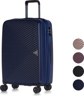 ©TROLLEYZ - Ibiza No.3 - Valise de voyage 69cm avec serrure TSA - Roues doubles - Spinners 360 ° - 100% ABS - Valise de voyage en Blue Ocean