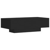 vidaXL - Salontafel - 100x49,5x31 - cm - bewerkt - hout - zwart