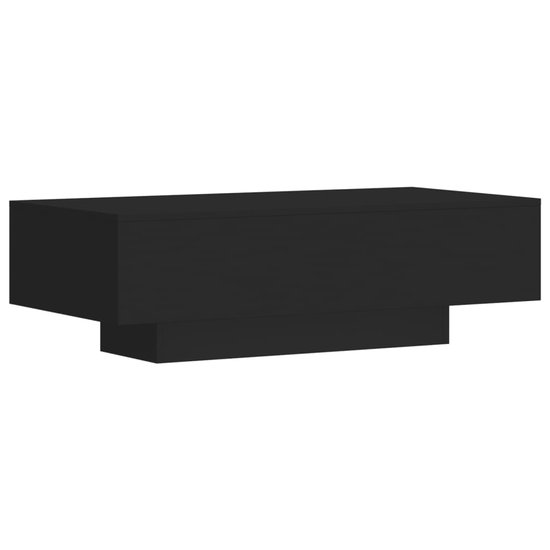 vidaXL - Salontafel - 100x49,5x31 - cm - bewerkt - hout - zwart